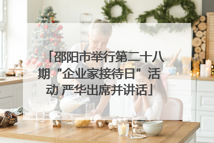 邵阳市举行第二十八期“企业家接待日”活动 严华出席并讲话