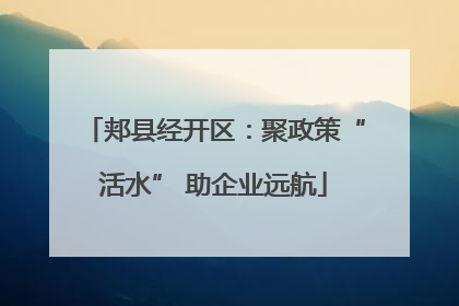 郏县经开区：聚政策“活水” 助企业远航