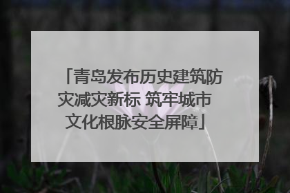 青岛发布历史建筑防灾减灾新标 筑牢城市文化根脉安全屏障