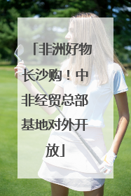非洲好物长沙购！中非经贸总部基地对外开放