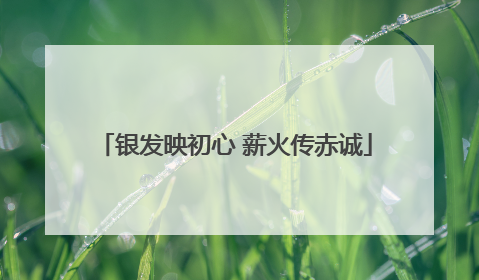 银发映初心 薪火传赤诚