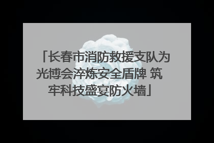 长春市消防救援支队为光博会淬炼安全盾牌 筑牢科技盛宴防火墙
