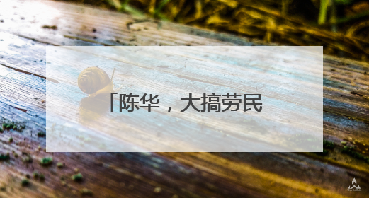 陈华，大搞劳民伤财的“形象工程”“政绩工程”