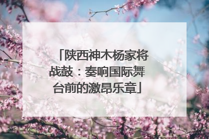 陕西神木杨家将战鼓：奏响国际舞台前的激昂乐章