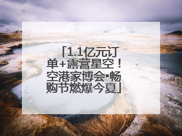 1.1亿元订单+露营星空！空港家博会▪畅购节燃爆今夏
