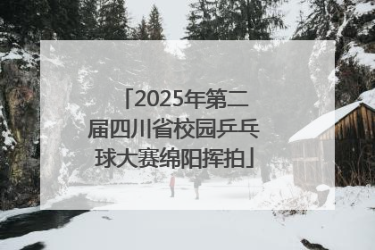 2025年第二届四川省校园乒乓球大赛绵阳挥拍