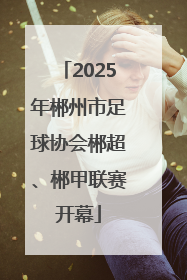 2025年郴州市足球协会郴超、郴甲联赛开幕