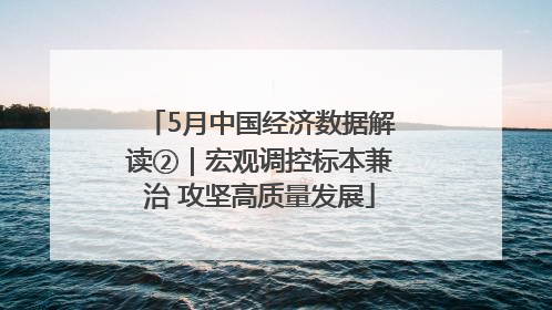 5月中国经济数据解读②｜宏观调控标本兼治 攻坚高质量发展