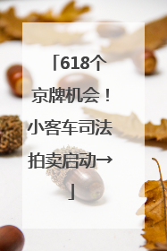 618个京牌机会！小客车司法拍卖启动→