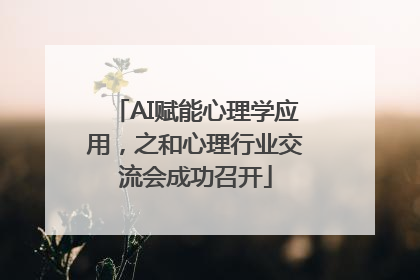 AI赋能心理学应用，之和心理行业交流会成功召开